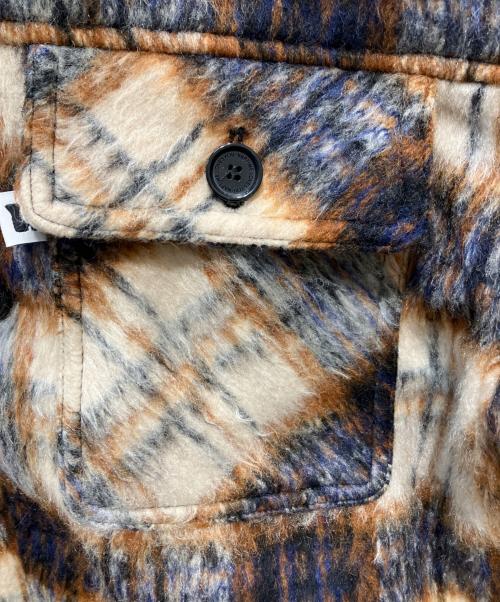 Naptime.（ナップタイム）Naptime. (ナップタイム) 25AW チェック中綿ジャケット ブラウン×アイボリー サイズ:Mの古着・服飾アイテム