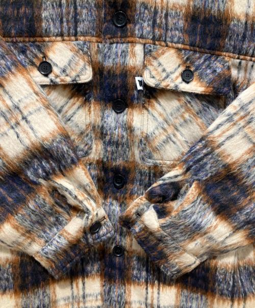 Naptime.（ナップタイム）Naptime. (ナップタイム) 25AW チェック中綿ジャケット ブラウン×アイボリー サイズ:Mの古着・服飾アイテム