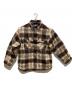 Naptime.（ナップタイム）の古着「25AW チェック中綿ジャケット」｜ブラウン×アイボリー