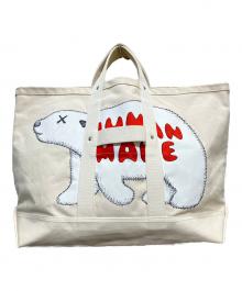 HUMAN MADE×KAWS（ヒューマンメイド×カウズ）の古着「21AW Made Tote Bag large」｜アイボリー
