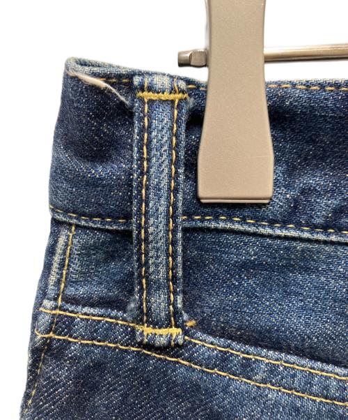 Hysteric Glamour（ヒステリックグラマー）Hysteric Glamour (ヒステリックグラマー) RW CLASH加工デニムスリムストレートパンツ インディゴ サイズ:SIZE　78.5cmの古着・服飾アイテム
