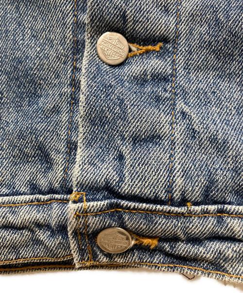 HARLEY-DAVIDSON（ハーレーダビッドソン）HARLEY-DAVIDSON (ハーレーダビッドソン) バック刺繍デニムジャケット インディゴ サイズ:Mの古着・服飾アイテム