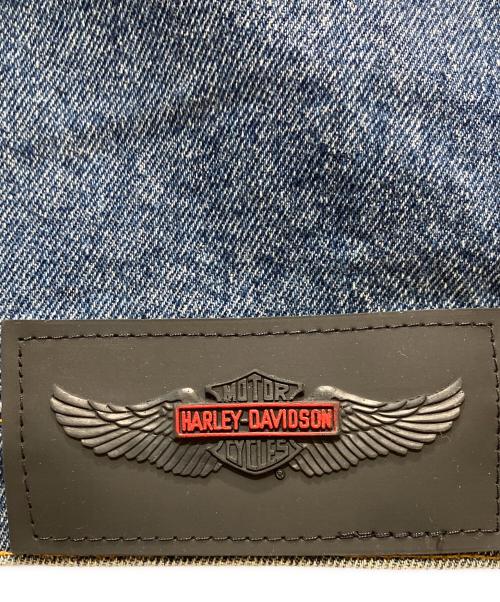 HARLEY-DAVIDSON（ハーレーダビッドソン）HARLEY-DAVIDSON (ハーレーダビッドソン) バック刺繍デニムジャケット インディゴ サイズ:Mの古着・服飾アイテム