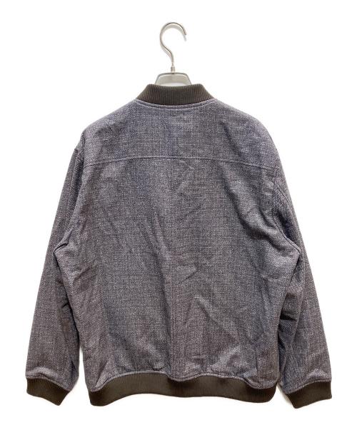 PAPAS PLUS（パパスプラス）PAPAS PLUS (パパスプラス) ウールマルチミックスカラーソフトツイードブルゾン ブラウン サイズ:SIZE L 未使用品の古着・服飾アイテム