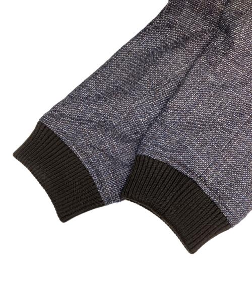 PAPAS PLUS（パパスプラス）PAPAS PLUS (パパスプラス) ウールマルチミックスカラーソフトツイードブルゾン ブラウン サイズ:SIZE L 未使用品の古着・服飾アイテム