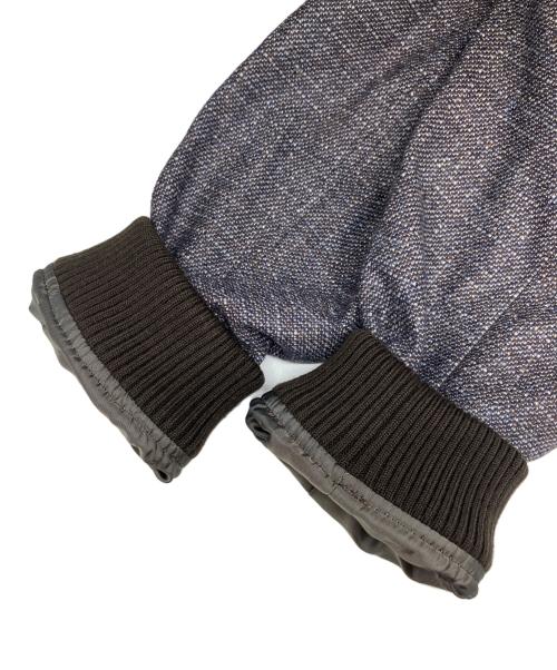 PAPAS PLUS（パパスプラス）PAPAS PLUS (パパスプラス) ウールマルチミックスカラーソフトツイードブルゾン ブラウン サイズ:SIZE L 未使用品の古着・服飾アイテム