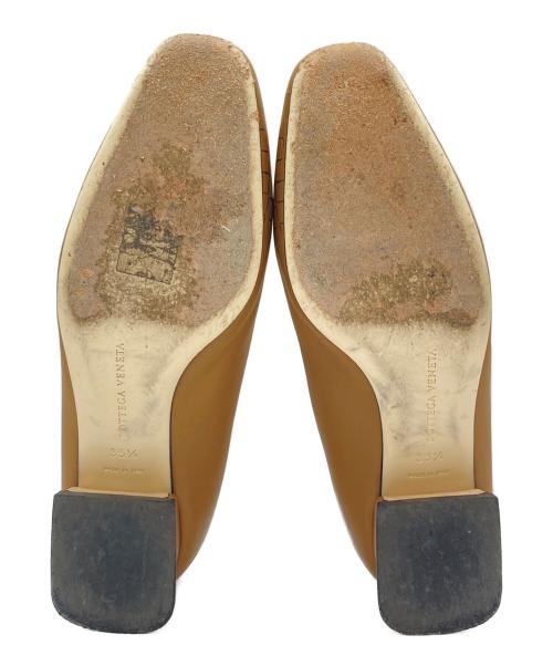 BOTTEGA VENETA（ボッテガベネタ）BOTTEGA VENETA (ボッテガベネタ) ヒールパンプス　Cherbourg ブラウン サイズ:35 1/2の古着・服飾アイテム