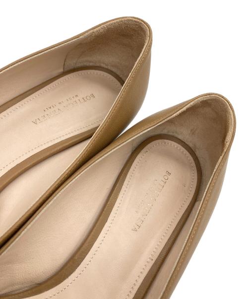 BOTTEGA VENETA（ボッテガベネタ）BOTTEGA VENETA (ボッテガベネタ) ヒールパンプス　Cherbourg ブラウン サイズ:35 1/2の古着・服飾アイテム