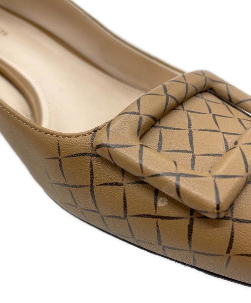 BOTTEGA VENETA（ボッテガベネタ）BOTTEGA VENETA (ボッテガベネタ) ヒールパンプス　Cherbourg ブラウン サイズ:35 1/2の古着・服飾アイテム