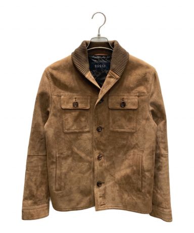 GUCCI ブラウン スエードジャケット 3070000236522492_01_8828.jpeg