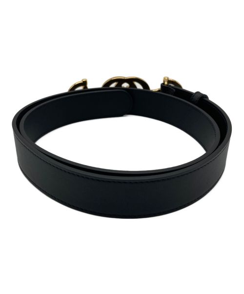 GUCCI（グッチ）GUCCI (グッチ) ズゥミインターロッキングGホースビットバックルベルト ブラックの古着・服飾アイテム