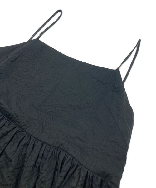 mylanka（ミランカ）mylanka (ミランカ) 綿ローンウェーブキャミワンピース ブラック サイズ:38 未使用品の古着・服飾アイテム
