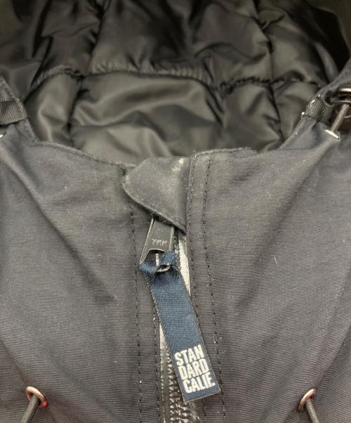 STANDARD CALIFORNIA（スタンダードカリフォルニア）STANDARD CALIFORNIA (スタンダードカリフォルニア) PUFF HOOD COAT レッド×ブラック サイズ:Lの古着・服飾アイテム