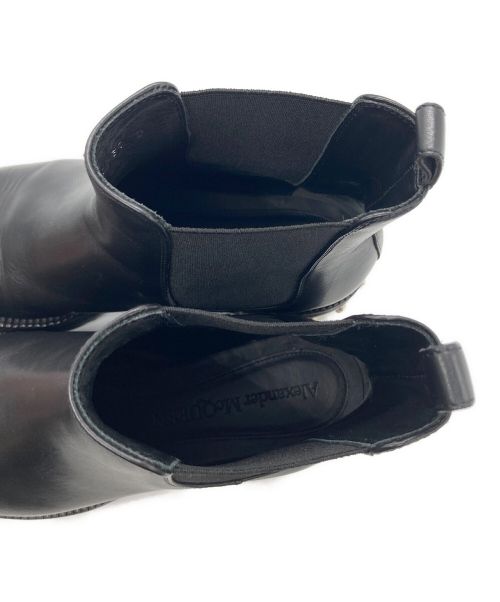 ALEXANDER McQUEEN（アレキサンダーマックイーン）ALEXANDER McQUEEN (アレキサンダーマックイーン) サイドゴアブーツ ブラック サイズ:37の古着・服飾アイテム