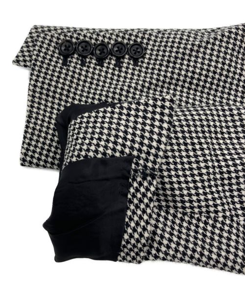 sulvam（サルバム）sulvam (サルバム) 3 BUTTON SLIT JACKET ホワイト×ブラック サイズ:Sの古着・服飾アイテム