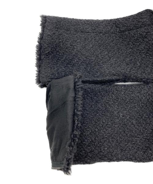 CHANEL（シャネル）CHANEL (シャネル) アンゴラウールツイードジャケット ブラック サイズ:38の古着・服飾アイテム