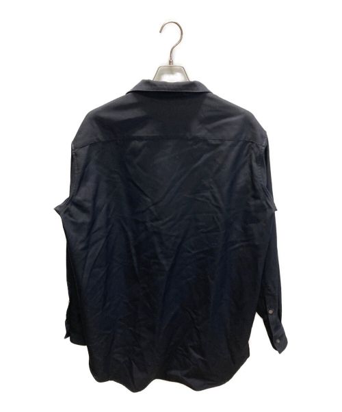 RYO TAKASHIMA（リョウタカシマ）RYO TAKASHIMA (リョウタカシマ) スタンドカラーロングシャツ ネイビー サイズ:Lの古着・服飾アイテム