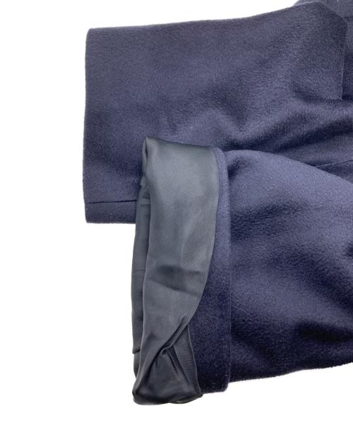 Max Mara Studio（マックスマーラ ストゥディオ）Max Mara Studio (マックスマーラ ストゥディオ) ピュアウールノーカラーコート ネイビー サイズ:40の古着・服飾アイテム