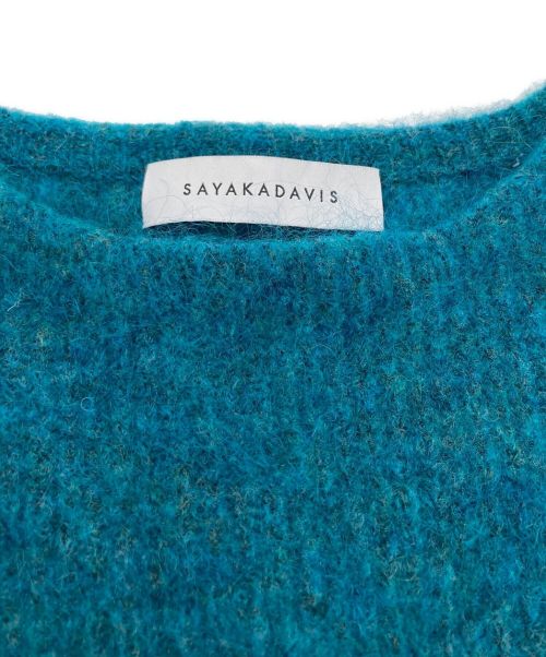SAYAKA DAVIS（サヤカ デイヴィス）SAYAKA DAVIS (サヤカ デイヴィス) コクーンシルエットモヘヤニット グリーン サイズ:Sの古着・服飾アイテム