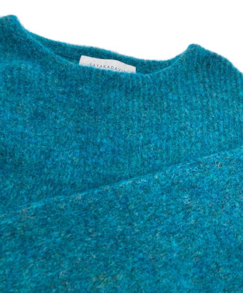 SAYAKA DAVIS（サヤカ デイヴィス）SAYAKA DAVIS (サヤカ デイヴィス) コクーンシルエットモヘヤニット グリーン サイズ:Sの古着・服飾アイテム
