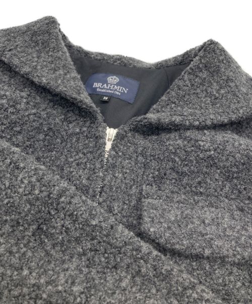 BRAHMIN（ブラーミン）BRAHMIN (ブラーミン) シープパイルブルゾン グレー サイズ:38の古着・服飾アイテム