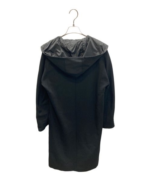 'S Max Mara（エスマックスマーラ）'S Max Mara (エスマックスマーラ) カシミヤ混フーデットコート ブラック サイズ:SIZE 42の古着・服飾アイテム