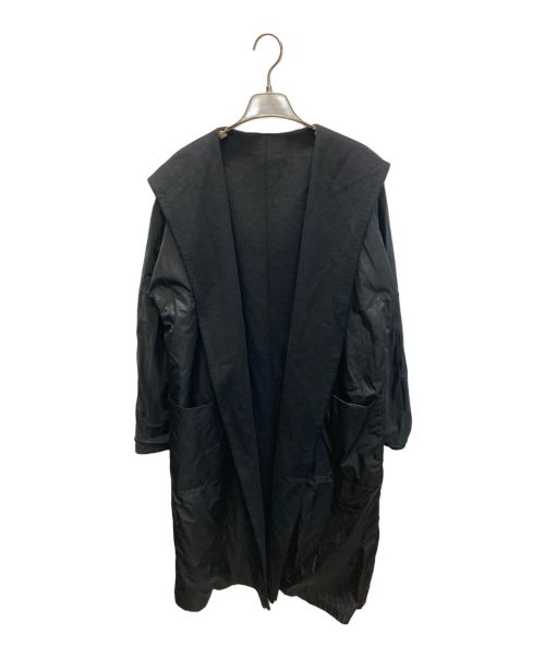 'S Max Mara（エスマックスマーラ）'S Max Mara (エスマックスマーラ) カシミヤ混フーデットコート ブラック サイズ:SIZE 42の古着・服飾アイテム