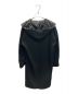 'S Max Mara (エスマックスマーラ) カシミヤ混フーデットコート ブラック サイズ:SIZE 42：26000円