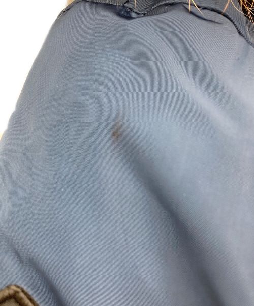 THE NEW DESIGNERS（ニューデザイナーズ）THE NEW DESIGNERS (ニューデザイナーズ) リアルファー ベルデット ダウン ジャケット ブルー サイズ:SIZE Lの古着・服飾アイテム