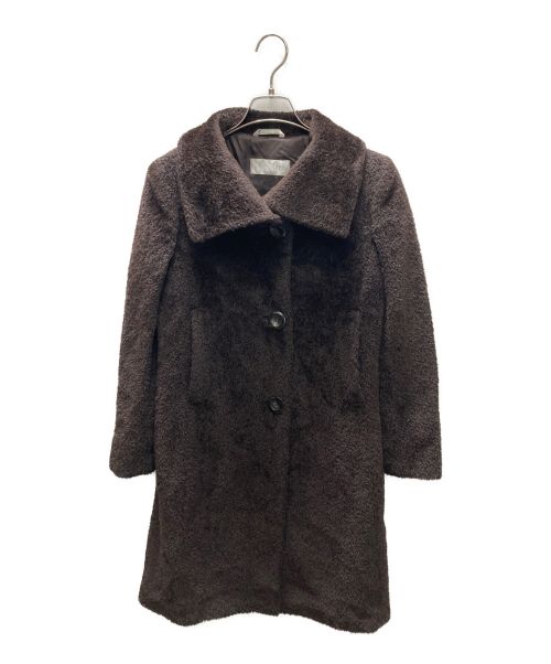 MaxMara（マックスマーラ）MaxMara (マックスマーラ) アルパカウールコート ブラウン サイズ:36の古着・服飾アイテム