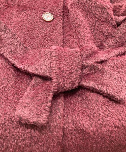 Max Mara Studio（マックスマーラ ストゥディオ）Max Mara Studio (マックスマーラ ストゥディオ) アルパカウールブレンドコート レッド サイズ:40の古着・服飾アイテム