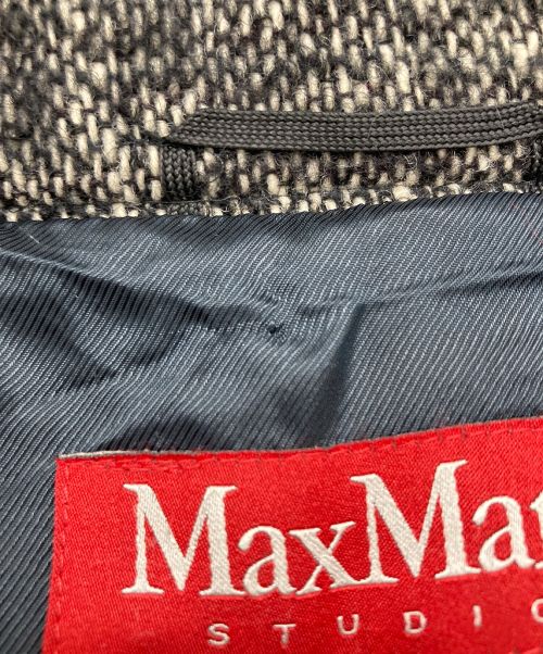 Max Mara Studio（マックスマーラ ストゥディオ）Max Mara Studio (マックスマーラ ストゥディオ) モヘアブレンドダブルコート グレー サイズ:38の古着・服飾アイテム