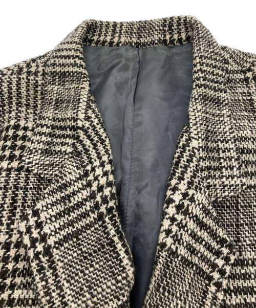 Y's for men（ワイズフォーメン）Y's for men (ワイズフォーメン) テーラードジャケット ベージュ×ブラック サイズ:Mの古着・服飾アイテム