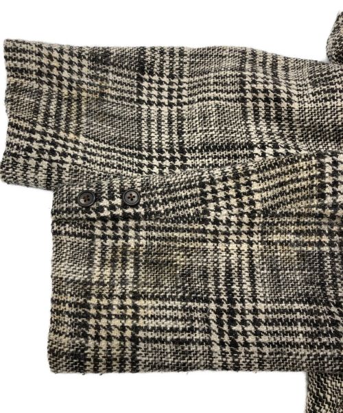 Y's for men（ワイズフォーメン）Y's for men (ワイズフォーメン) テーラードジャケット ベージュ×ブラック サイズ:Mの古着・服飾アイテム