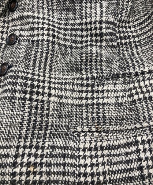 Y's for men（ワイズフォーメン）Y's for men (ワイズフォーメン) テーラードジャケット ベージュ×ブラック サイズ:Mの古着・服飾アイテム