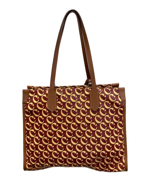 Orobianco（オロビアンコ）Orobianco (オロビアンコ) ロゴプリントトートバッグ ブラウン×ベージュの古着・服飾アイテム