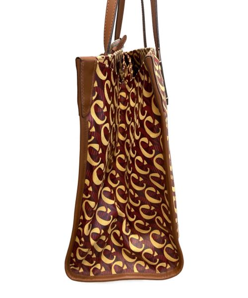 Orobianco（オロビアンコ）Orobianco (オロビアンコ) ロゴプリントトートバッグ ブラウン×ベージュの古着・服飾アイテム