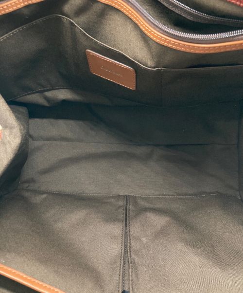 Orobianco（オロビアンコ）Orobianco (オロビアンコ) ロゴプリントトートバッグ ブラウン×ベージュの古着・服飾アイテム