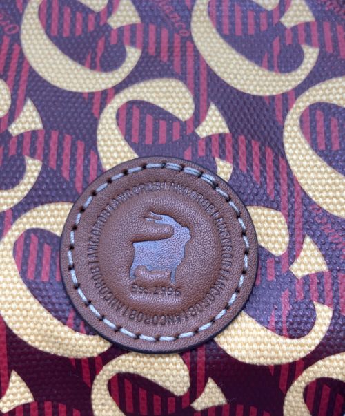 Orobianco（オロビアンコ）Orobianco (オロビアンコ) ロゴプリントトートバッグ ブラウン×ベージュの古着・服飾アイテム