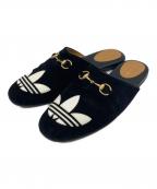 adidas×GUCCIアディダス×グッチ）の古着「Trefoil Slipper　トレフォイル スリッパ」｜ブラック