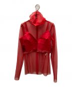 sacaiサカイ）の古着「TULLE X SUITING PULLOVER」｜レッド