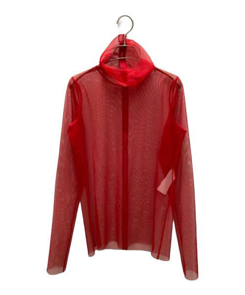 sacai（サカイ）sacai (サカイ) TULLE X SUITING PULLOVER レッド サイズ:SIZE 1の古着・服飾アイテム