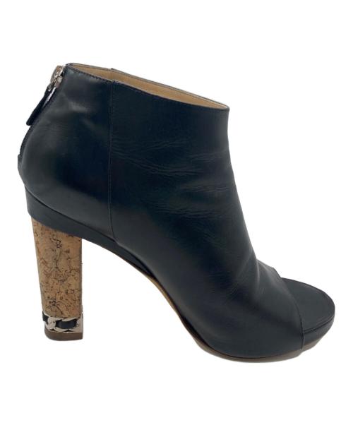 CHANEL（シャネル）CHANEL (シャネル) ココマークチェーンショートブーツ ブラック サイズ:SIZE 37 1/2の古着・服飾アイテム