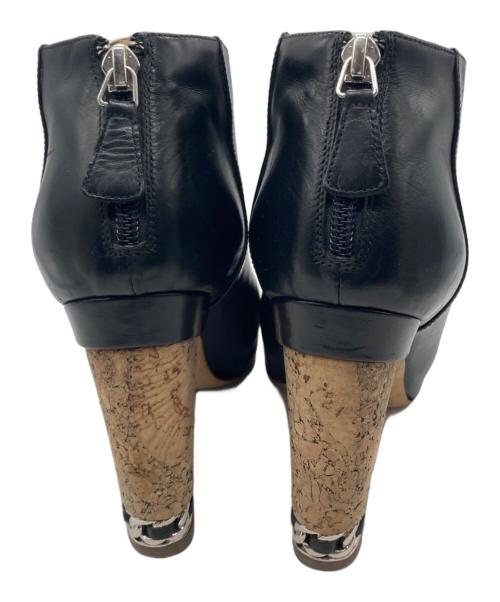 CHANEL（シャネル）CHANEL (シャネル) ココマークチェーンショートブーツ ブラック サイズ:SIZE 37 1/2の古着・服飾アイテム
