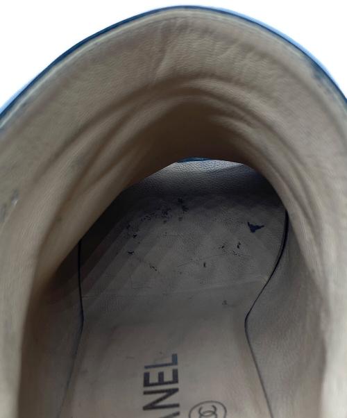 CHANEL（シャネル）CHANEL (シャネル) ココマークチェーンショートブーツ ブラック サイズ:SIZE 37 1/2の古着・服飾アイテム