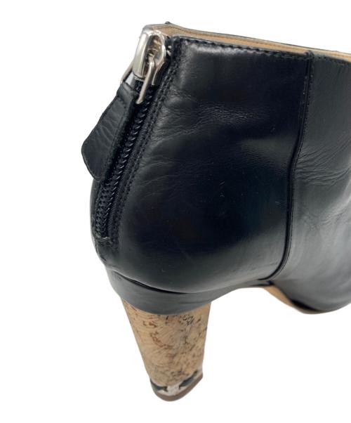 CHANEL（シャネル）CHANEL (シャネル) ココマークチェーンショートブーツ ブラック サイズ:SIZE 37 1/2の古着・服飾アイテム