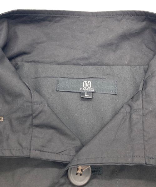 CAMBIO（カンビオ）CAMBIO (カンビオ) Oversized Typewriter Military Stand Collar Jacket ブラック サイズ:Lの古着・服飾アイテム