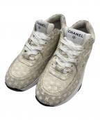 CHANELシャネル）の古着「ココマーク スエード スニーカー」｜アイボリー