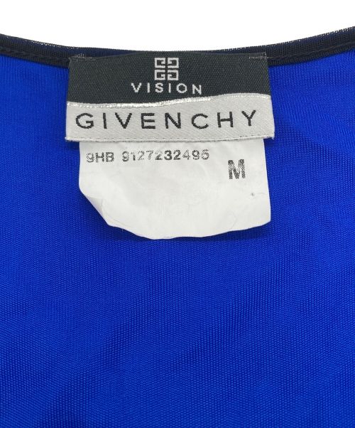 GIVENCHY（ジバンシィ）GIVENCHY (ジバンシィ) プリントノースリーブワンピース ブルー サイズ:SIZE Mの古着・服飾アイテム