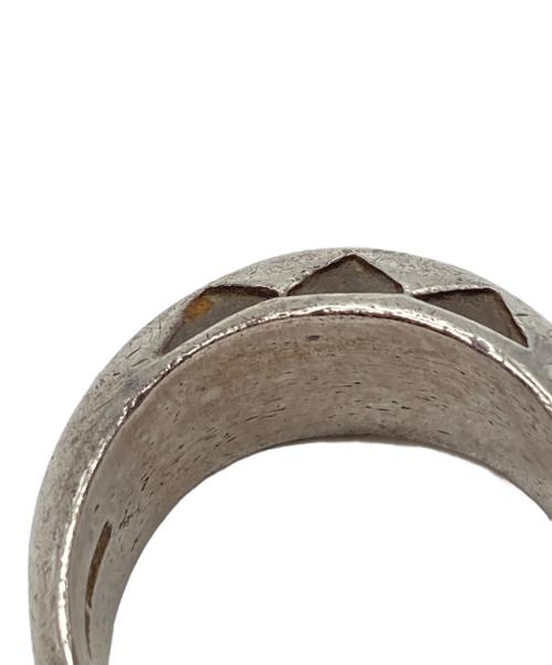 Navajo（ナバホ）Navajo (ナバホ) Ray Tracey インディアンジュエリー シルバーリング ブルー×シルバー サイズ:15号の古着・服飾アイテム